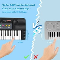 Igrački klavir za dječje ključeve klavir tipkovnice s mikrofonom prijenosne elektroničke tipkovnice