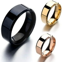 Angažman ljubavni prsten vjenčani prsten moda jednostavna ujedinica od nehrđajućeg čelika zrcala prsten