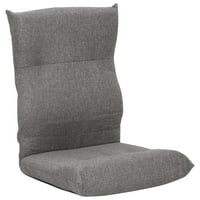 Sklopna podna stolica svijetlo siva tkanina