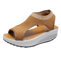 Ženska obuća za čišćenje modne žene mrežaste cipele Ljetne sandale Peep toe debele dno udobne cipele