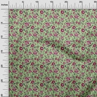 Onuone pamučne kambričke metvice zelene tkanine azijski suzani zanatske projekte Dekor tkanina štampuše