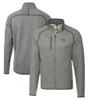 Muški rezač i Buck Heather Siva Green Bay Packers Backback Logo Glavna jedrilica-pletena jakna