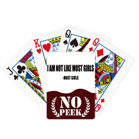 Quote Joke Most Girls rekao je Peek Poker igračka karta privatna igra