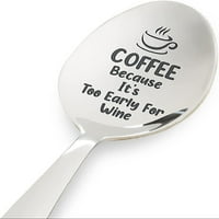 Pokloni za prijavu kafe - ugravirana kašika za prijatelje poklona Coworker