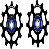 Ceramicspeed pulley točkovi za Shimano 11-brzinu - zub uskim širokim, legurom, crni