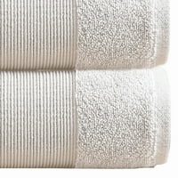 Indy Moderan pamučni ručnik, meko teksturirani dizajn, hrskav bijeli - Saltoro Sherpi