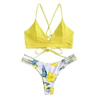 Ženski kupaći kostim odjeća bikini kupaći kostimi odsječene cvijeće Ženske puzanje Dva kupaće kostimi