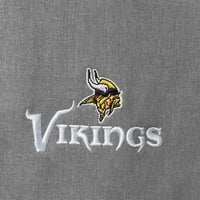 Muški Dunbrooke Black Minnesota Vikings Circle Zephyr Softshell puni zip jaknu