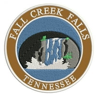 Fall Creek Falls - 3,5 - željezo na mreže ili šivanje vezerični patch Applique - priroda Nacionalni