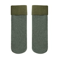 FESFESFES Clearence zimske čarape plišane baršune debele čarape Žene srednje cijevi čarape Vertikalni