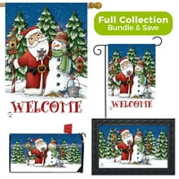 Snjegović i Santa Božićni dizajn kolekcija Briarwood Lane