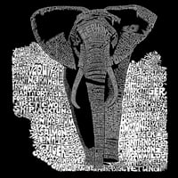 Pop Art Muška riječ Art Crewneck Dukserica - slon
