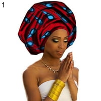 Afrički tradicionalni WA ispis glave zamotavanje šal, žene s više boja