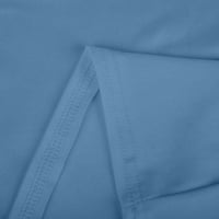 GAKVBUO Plus size za čišćenje za žene Radni uniformne vrhovne vrhove s džepom V-izrez kratkih rukava