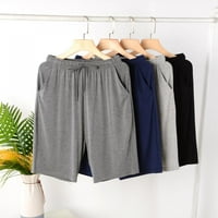 Muške pamučne hlače za pamučne hlače za spavanje Hlače Jogger Capri hlače Prozračne kratke hlače sa