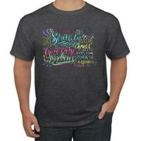 Bog mi daj minežno hrabrost i mudrost molitvu molitvu vjera inspirativna kršćanska muška grafička majica,