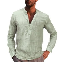 Leey-World Muška Pokloni muškarci Ljetni modni tiskani Torp košulja Collar Pamuk i posteljina Ležerna