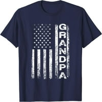 Djed vintage američke zastave 4. dan 4. jula PAPA majica