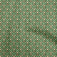Onuone baršunaste zelene tkanine azijski Suzani šivaći materijal za ispis tkanine sa dvorištem široko