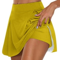 Knqrhpse suknje za žene Ljetne haljine za žene Ženske ležerne suknje od čvrstih tenisa YOGA Sport Active