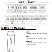 Aoujea Muška poslovna labava velika veličina elastična struka pamuk All-Match Solid Boja dugačke hlače