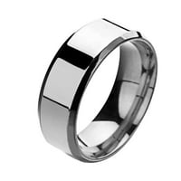 BIPLUT prsten unise nehrđajući čelik Ogledalo lagani prsten za prste za vjenčanje