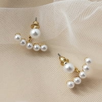 Anvazise par ženske naušnice Flower Fau Pearls Nakit Vintage Bow-čvor Stud naušnice Nakit Pokloni Style