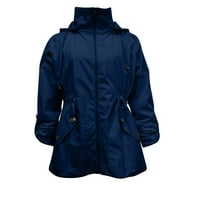 Shomport ženske vjetrootporna kišna jakna na otvorenom kišnu košulje od kapuljača sa kapuljačom lagana