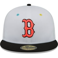 Muška nova era Bijela Black Boston Red So World Series Champions Neon Eye 59Fifty ugrađen šešir