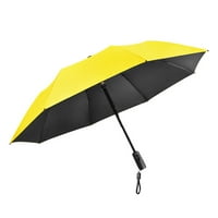 Sklopivi kišobran sa ventilatorom putnički kišobran jaki vjetrovitni kompaktni kišobran žuti