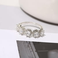 ZTTD modni legurski dijamantni prsten ženski visokog krajnjih vjetra dijamantski prsten za rođendan