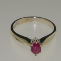 Britanci napravio 14k bijelo zlato prirodno rubin ženski zaručnički prsten - veličine opcija - veličine