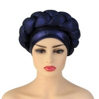 Iopqo kašika kape modna žena perlaing pletenica hat ruffle karcino grabica zamotavanje kapa za spavanje