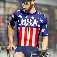 Muškarci USA kratkih rukava Biciklistički dres za biciklističke biciklom, 2xL