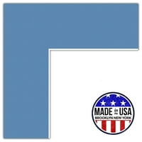 ArttoFrames 8x27 Liberty Blue Custom Mat za okvir za slike sa otvorom za 4x23 fotografije. Samo mat,