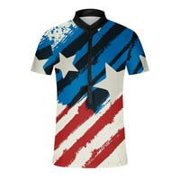 Cleariance Muške košulje 4. srpnja Američka majica Nezavisnost Dnevna majica Labavi kratki rukav majica