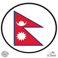 Nepal zastava - 12 Vinil naljepnica vodootporna naljepnica