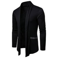 Muška jakna srednje dužine Cardigan Jakna Zimska vjetra jakna s crnom veličinom m