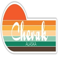 Chevakk Aljaska naljepnica Retro Vintage Sunset City 70s Estetski dizajn