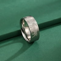 Novi Buffalo uzorak životinjski prstenovi za žene muškarci od nehrđajućeg čelika Vintage Jewelry Band