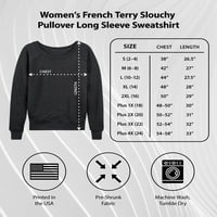 Kikiriki - boo snoopy uplašen - ženski lagani francuski pulover Terryja