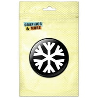 Snowflake niskotemperaturni Simbol B & W Pinback Gumb Pin značka