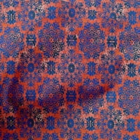 Onuone pamučno cambric svijetlo crvene tkanine Batik šivaće zanatske projekte Tkanini otisci na širokoj