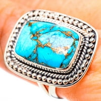 Plavi bakar Kompozitna tirkizna prstena - ručno rađena boho vintage nakit zvona132853