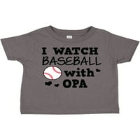 Inktastic gledam bejzbol sa mojim OPA poklon dječakom majicom ili majicom Toddler Girl