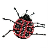 Ručno radna ladybird flaster rhinestones perle tkanine gvožđe na zakrpama Diy ukras Applique