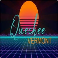 Quechee Vermont Frižider Magnet Retro Neon dizajn