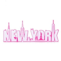 Hot Pink New York akrilni magnet