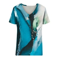 Ženska odjeća Grafički tees Kratki rukav Okrugli vrat zaljubljeni Thirs Bluza Summer Plus veličine vrhova