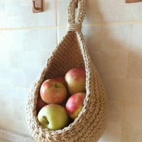 JUTE voćni biljni krompirski četrinski luk viseći košare, ukrasna zidna korpa za biljke i cvijeće, male